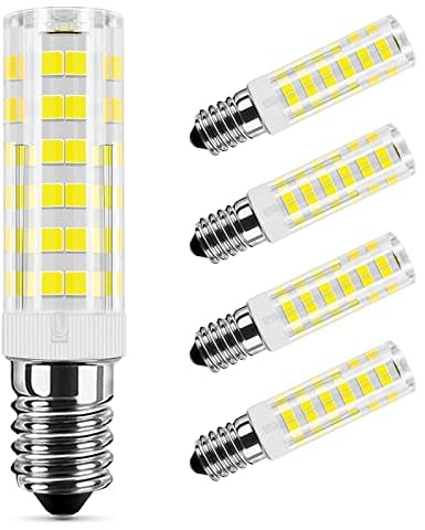 HiBay 5X 7W E14 LED Corn Lights SES Bulbs, 50W Equivalent,680lm Cold White 6000k Small Edison Screw Light Bulbs, Non Dimmable, Energy Saving for Ceiling Fixtures, Pendants, Wall Lamps