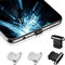 Vesaneae 4 Stücke Metall Staubstecker, Schützt Lade Staub Abdeckung, Staubschutz Stecker Kompatibel mit iPhone 11,12,13 Pro, Max/X/XS/XR, 7, 8 Plus, iPad mini/Air (Schwarz & Silberner)