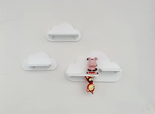 PsGreen 3er Wolken-Set Weiß passend/Kompatibel für die Toniebox Toniefiguren