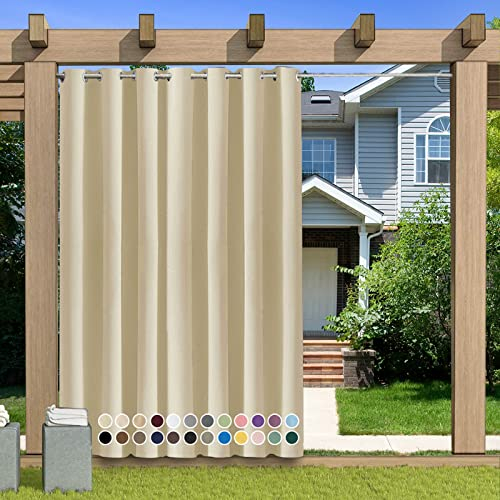 Rideaux Jardin Extérieur Imperméable Isolant Thermique Rideaux, Rideau dextérieur avec œillets 1 pièce, taille personnalisée rideaux dextérieur imperméable pare-soleil patio Terrasse Montgolfières