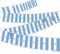 Argentinien-Flaggenschnur, 90 m, argentinische Wimpelkette, Dekorationsbanner für den Innen- und Außenbereich, Terrasse, Hof, Dekoration, 30 Stück