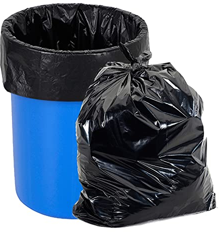 WVacFre 100 Litre Extra Strong Heavy Duty Bin Bags,Garbage Bags,Waste Disposal Bags for Household or Commercial Use (30 Count,80x100cm)