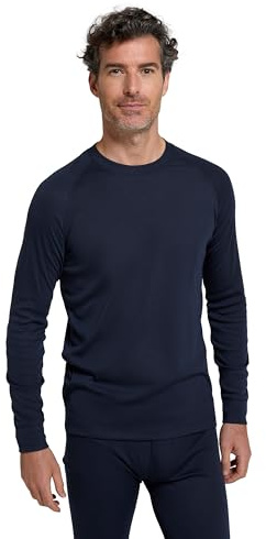 Mountain Warehouse Talus Herren Langarm Oberteil Baselayer Unterhemd Funktionsunterwäsche Pullover Langarmshirt Thermounterwäsche Ski Snowboard, Winter