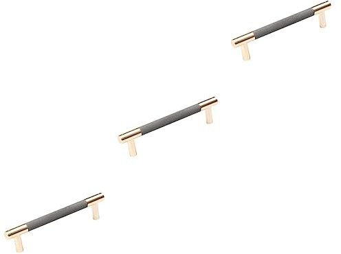 DOITOOL 3 Stücke Elegante Aluminium Schrank Griffe Küche Schublade Zieht Glatte Finish Kommode Hardware Wohnkultur