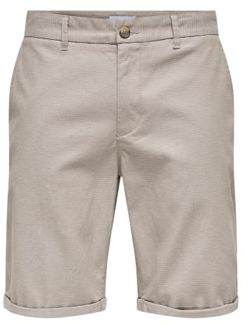 Only & Sons Herren Chinoshorts Onspeter Dobby 0058 Shorts Noos