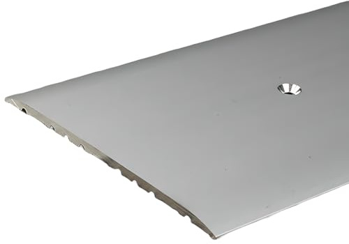 PROVISTON | Profilé de transition et de compensation, aluminium, 80 x 1000 mm, argenté, profilé de sol, profilé en métal, rail de transition
