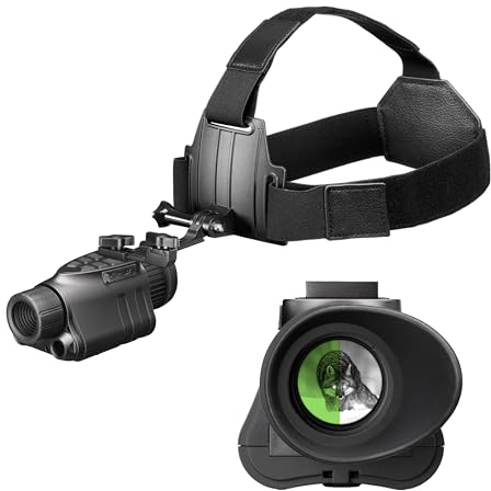 Night Vision Monocular - Nightfox Prowl, HD Recording, 32GB, 1x Magnification, Head Mounted, 54° Wide FOV, Dual IR 850 & 940nm, Airsoft NVG for Helmet