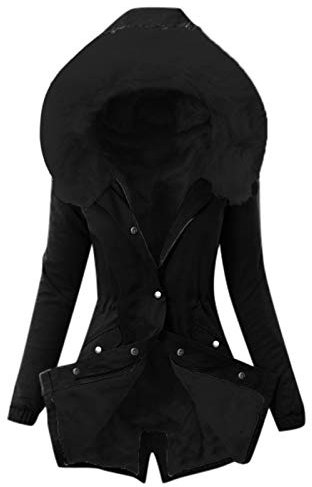 Awrvia blitzangebote des tages Winterjacke Damen Lang Steppmantel Fellkapuze Übergroßes Thermojacke Elegant Modern Wintermantel Bequemer Winterparka Outdoorjacke Temperament Windjacke