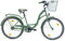 T&Y Trade 24 Zoll Kinder Mädchen City Fahrrad Mädchenfahrrad Bike Rad Nexus Nabenschaltung STVO Beleuchtung Reflex Mint 3 Gang