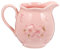 SHERCHPRY White Ceramic Gravy Boat Porcelain Gravy Boat Ceramic Coffee Creamer Creamer with Handle for Coffee/Tea/Milk (Pink)