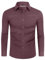 DEMEANOR Chemise à manches longues pour homme - Coupe ajustée - Infroissable, Rose, S