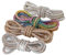 JINGTOPS 4 pezzi Lacci Scarpe Strass, Cristallo Strass Lacci per Scarpe, Lacci Rotondi per Stivali, Corda per Cappuccio, Scarpe da Ginnastica, Scarpe da Corsa Accessori (1,2 m)