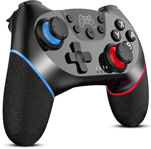 iflip Wireless Controller Compatible with Switch/Lite/OLED Pro Controller for Switch Remote Joystick Gamepad Supports Wake up, Turbo Dual Shock, Gyro Axis