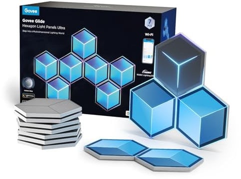 Govee - RGBIC Glide Hexa Light Panels Ultra - 7 Stück