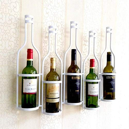 wine rack Wine Rack Wall-Mounted Bar Restaurant Wine Bottle Rack Metal European Iron Wine Glass Hanging Rack &Amp; Holder Shelf for Kitchen Restaurant Bronze