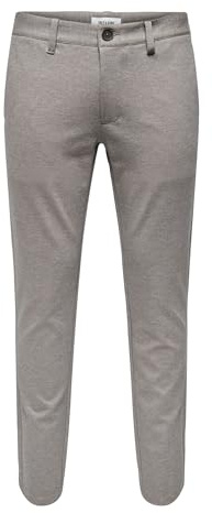 ONLY & SONS Pantaloni Chino da Uomo ONSMARK Slim Fit Jeans, Marrone - Tobacco Brown, 32W x 30L