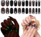 QOWIJEX 22 Pezzi Strisce di Gel per Unghie Semi-Curate, Adesivi per Unghie in Stile Halloween con Motivo a Rose, Adesivi per Unghie in gel di Qualità da Salone, per Donne, Ragazze, Bambini