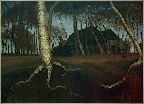 IPLUPJDY Kunstdruck Leinwand Abstrakte Leinwand Kunst Bilder Druck Wandgemälde Moordamm von Otto Modersohn Druck Leinwand Malerei für Wanddekoration 60x90cm