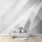 Fototapete Premium-Vlies 400 x 280 cm- Fototapete Schlafzimmer Geometrisches Muster Wohnzimmer Moderne Vliestapete Grau Wandtapete Fototapeten Bildtapete Effekt Dekoration