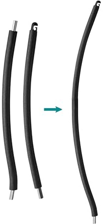 SONGMICS Gebogene Haltestangen für Trampolin mit Innennetz STA102Q01