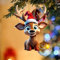 Neuer 2024 Rentier Anhänger Weihnachtsdeko Weihnachtsbaum Ornament Weihnachts Cartoon Niedlicher Acryl Tiere Weihnachtsdeko Hängender Schmuck Anhänger Lustige Baby Wärmelampe Tisch (CA-D, One Size)