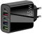 USB C Ladegerät Mehrfach 65W 5 Port Schnellladegerät PD 3.0, PD+3USB 5V 2,4A Ladegerät Mehrfach Kompatibel mit iPhone 15-11, iPad, Samsung Galaxy S24/S23/S22/S21, Xiaomi, Huawei, Schwarz