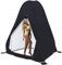 MAXVINI Duschzelt Camping Mobiles Toilettenzelt Pop Up Umkleidezelt Größere Grössen Duschzelt Privater Wc Zelt Camping Waterproof Dusche Umkleidekabine für Outdoors & Strand,mit Tragetasche -Schwarz