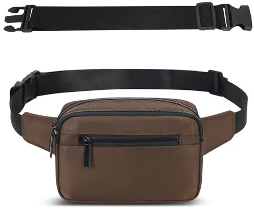 AIRCBC Bauchtasche Damen Herren Gürteltasche Laufen Hüfttaschen mit Einem 30 cm Verlängerten Gürtel Lauftasche für Sport Reise Fahren Wandern