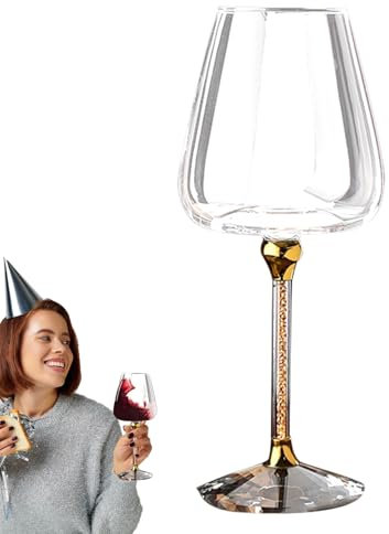 Bicchieri da Vino Unici,Coppa per Vino - Porta Calici Girevole Organizzatore Ergonomico per Cocktail Bevande Viaggi Matrimoni Compleanni Picnic