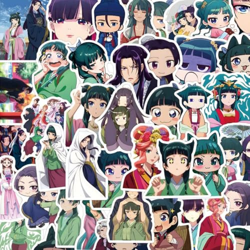 CWED 120 Die Tagebücher Der Apothekerin Aufkleber Wasserdichte Graffiti Stickers, Anime Apothecary Diaries Maomao Art Book Laptop Skateboard Aufkleber Personalisierte Kombination Nicht Wiederholt