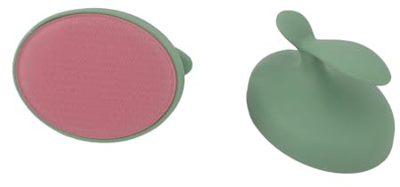 Glas-Fuß-Hornhautschrubber, Peeling, Handgerät zum Entfernen harter Haut, Pediküre-Werkzeug für glatte, weiche Füße, ABS-Buntglas, 7 x 9 cm, 2 Stück (Green)