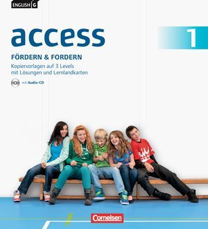 English G Access. Allgemeine. Ausgabe Band 1: 5. Schuljahr. Fördern & Fordern. Fördermaterialien mit Audio-CD und Lösungen im Ordner. Kopiervorlagen auf drei Levels und Lernlandkarten