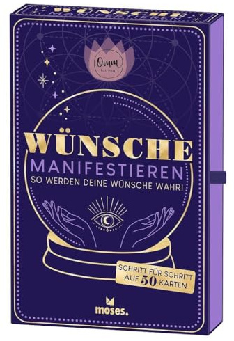 moses. Omm for you Wünsche manifestieren – So werden deine Wünsche wahr, spirituelles Kartenset mit Affirmationen und Ritualen