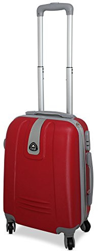 Ormi Trolley Mod 188 Rigido in Abs 52 Cm, 32 Litri 4 Ruote, Bagaglio a Mano (ROSSO)