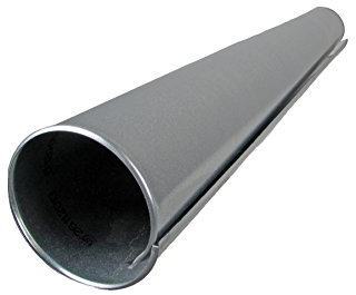 1 Meter Blechmantel in verzinkter Ausführung, für Rohrisolierung in verschiedenen Durchmessern (70mm Durchmesser)