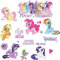 RoomMates RMK3551SCS My Little Pony The Movie Wandaufkleber mit Glitzer, mehrfarbig, 20,3 cm