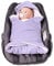 HOBEA-Germany Fußsack Einschlagdecke für die Babyschale Babyschalenfußsack Winter, Farben Winterdecken:Flieder mit Blättern
