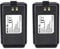 Retevis RT1-Funkbatterien Original Li-Ion-Batterie 3000 mAh 7,4 V DC für Walkie Talkie Retevis RT1-Funkgeräte (2 Stück, Schwarz)