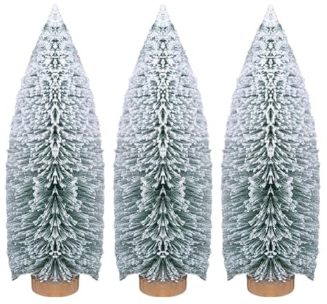 Blmirror Schneeflocken-Weihnachtsbaum, Mini-Christbaumschmuck, Tischdekoration, Kleine Weihnachtsartikel, 20 cm