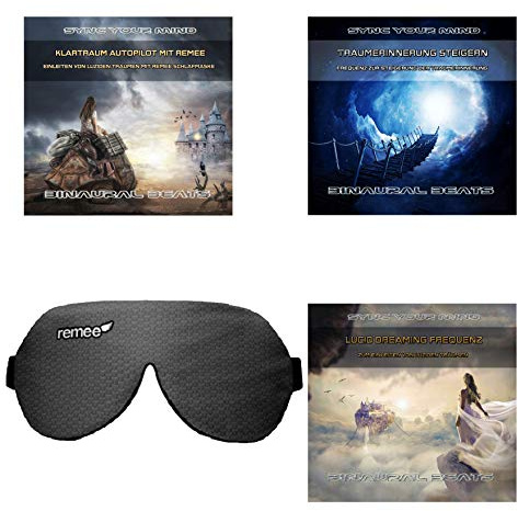 Schlafmaske mit innovativer Lichttechnologie für luzide Träume und verbesserten Schlaf, Blau