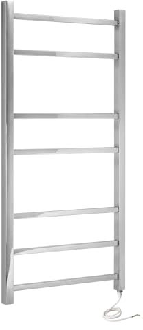 Cumbria Electric Heated Towel Rail Stainless Steel 500mm W x 1050mm H