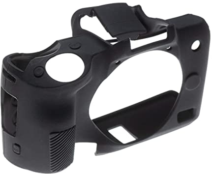 vhbw Hülle kompatibel mit Canon EOS M50 Kamera - Case, Silikon Schwarz