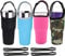 4 Pack Tumbler Carrier Holder with Shoulder Strap,for 30oz Travel Insulated Tumbler Coffee Cup,Water Bottle Carrier with Strap Portable Neoprene Sleeve Water Bottles Cup Carrier Pouch