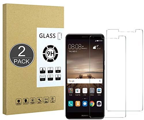 E-Hamii [2 Stück Gehärtetes Glas,Kompatibel mit Huawei Mate 9,9H Displayschutzfolie[Kratzfest,Hochauflösend,Blasenfrei] 2.5D Double Defense Für Huawei Mate 9