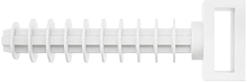 fischer 545786 Tacos para Bridas, Blanco, bis 9,5 breit x 3 hoch