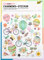 folia 18212 - Charming Sticker, Spring I, 60 Sticker, in verschiedenen Motiven, einfach von der Folie abzuziehen