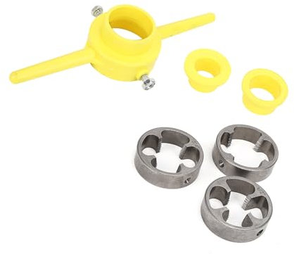 Fabricant d'outils de filetage en PVC, 1 2 3 4 1 NPT ensemble de matrices manuel outil à main tuyau NPT rond ensemble de matrices de filetage de tuyau plomberie,Jeu De Tarauds