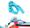 Lohas Select Aluminum Alloy Bicycle Quick Release SeatPost Clamp 34.9mm 31.8mm MTB Bike Road Bike Casual Bike Seatpost Clamp (Blue, 1.37in（34.9mm）)