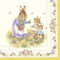20 Servietten M?rchenhafte Hasenfamilie | Ostern | Tischdeko 33x33cm