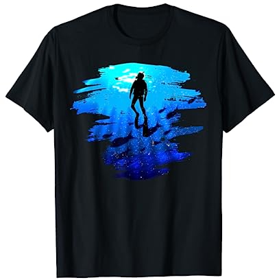 Tauchen Tshirt für Scuba Diving Dive Apnoe Tauchsport Herren T-Shirt
